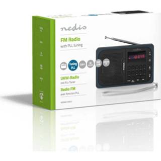 👉 Nedis RDFM2100GY Fm-radio 3,6 W Usb-poort & Microsd-kaartsleuf Zwart / Grijs