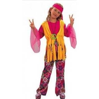 👉 Kinder kostuum active kinderen meisjes Clown Kinderkostuum Hippie Meisje 7-9 jaar