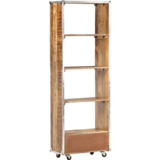 👉 Boekenkast active mannen 56x28x163 cm massief ruw mangohout 8720286067062