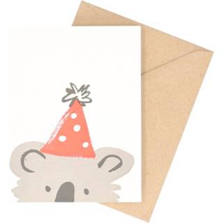 👉 Envelop active Kaart met envelop, koala feestmuts