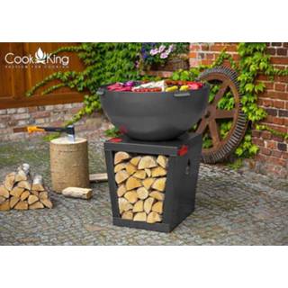 👉 Barbecue grill grijs staal houtskool barbecues Cookking: Santos 2000010219629