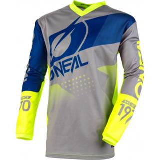 👉 Fiets shirt XXL uniseks blauw grijs O'Neal - Element Jersey Factor Fietsshirt maat XXL, grijs/blauw 4046068537436