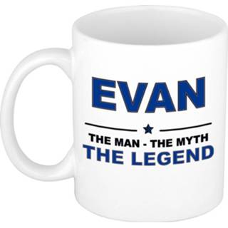 👉 Beker keramiek active mannen Evan The man, myth legend verjaardagscadeau mok / 300 ml