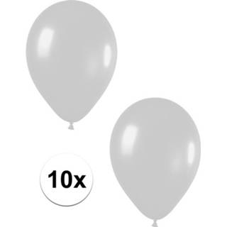👉 Ballon zilveren active metallic ballonnen 30 cm 10 stuks