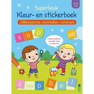 👉 Stickerboek Superleuk kleur- en - Allereerste woorden vormen (5-6 j.) Znu (ISBN: 9789044759846) 9789044759846