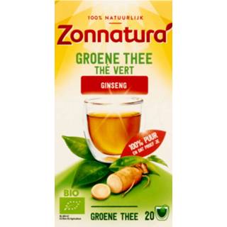 👉 Groene thee active Zonnatura Bio Gingseng 20 stuks 8711812425906