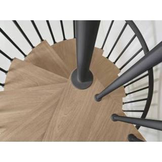 👉 Antraciet male Wenteltrap ring d118 antraciet/licht elm 8023102109091