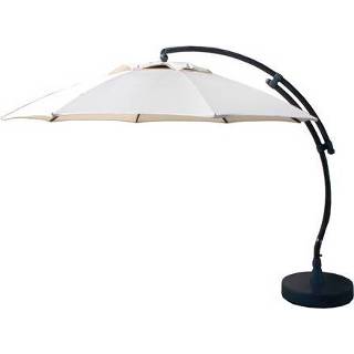 👉 Sungarden parasol Easy Sun XL ø375cm olefine licht grijs + voet