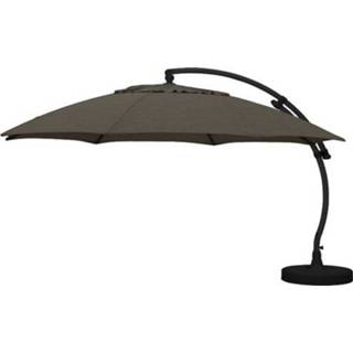 👉 Parasol XL male Sungarden Easy Sun ø375cm olefine chocolade + voet 5414045039614
