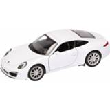 Witte metaal wit Speelgoed Porsche 911 Carrera S Auto 1:36 8719538260290