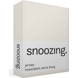 👉 Hoeslaken jersey wit Snoozing - Extra Hoog 70x200 Ivoor 8719151026860