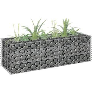 👉 Plantenbak gegalvaniseerd staal active Gabion verhoogd 90x30x30 cm 8719883734576