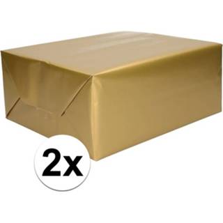 👉 Cadeau papier active 2x Cadeaupapier goud 70 x 200 cm