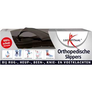 👉 Lucovitaal Orthopedische Slipper Zwart maat 37/38 1 paar