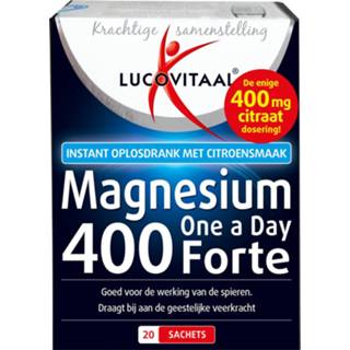 Magnesium active Lucovitaal 400 Forte One a Day 20 sachets 8713713039022