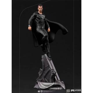 👉 Zwart Iron Studios Zack Snyder's Justice League Art Scale Statue 1/10 Superman Black Suit 30 cm