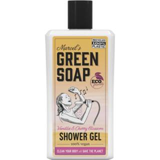 Donkergroen active Marcel's Green Soap Douchegel Vanille&Kersenbloesem 500 ml 8719325558708