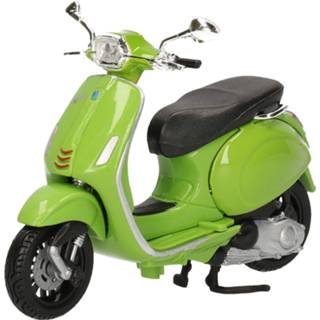 👉 Schaal kinderen olijfgroen Model scooter Vespa Sprint 150 ABS 2018 1:18 10 x 5 7 cm
