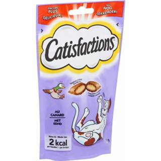 👉 Catisfactions Kattensnoepjes Kip - eend 60 gr