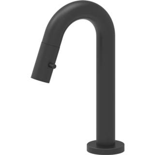 👉 Fonteinkraan zwart mat messing opbouw giro Salenzi staand 8719304466635