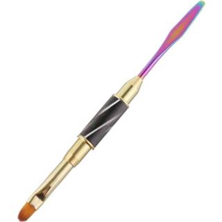 👉 Stokje gel active 3 STKS Cat Eye Stick Kleurrijke Push Kleur Stok Nagel Double-End Pen Fototherapie Gesneden Slag Bloem (Balpen)