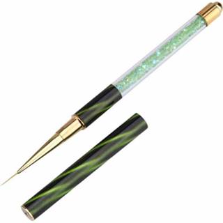 👉 Treklijn groene diamant active 3 STKS Cat Eye Pen Vat Geschilderde Met Lichttherapie Nagelgereedschap (7 # Strepen (Lange Treklijn)) 6922523395149
