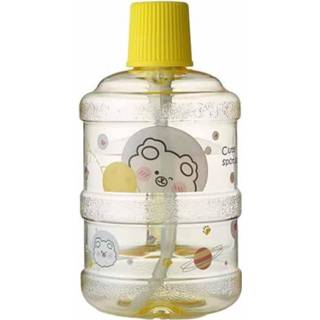 👉 Waterfles geel plastic active kopjes Creatieve met grote capaciteit, studentenkinderen, waterbeker, capaciteit: 1000 ml (veldleeuwerik geel)