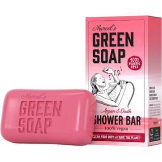 👉 Donkergroen active Marcel's Green Soap Showerbar Argan&Oudh 150 gr 8719325558586