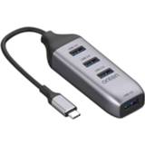 👉 Dockingstation active Onten 95118U 4 in 1 USB-C / Type-C naar USB 3.0-poorten Multifunctioneel HUB-converter 6922211672064