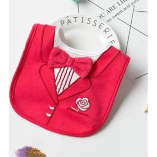 👉 Handdoek rood active Spuugdoekjes>Huis&Tuin kinderen Stalknecht Speeksel Kind Fake Gentleman Vlinderdas Persoonlijkheid Waterdichte Slabbetje (Rood)