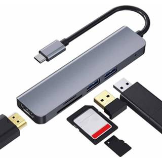 👉 Active 2008N 5 in 1 USB 3.0 x2 + HDMI SD TF Multifunctioneel intelligent Type-C / USB-C HUB-dockingstation 6922207200295