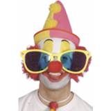 👉 Clownsbril kunststof multikleur Grote Clowns Bril 8718758140214