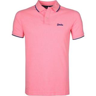 👉 Katoen l XL roze XXL effen m male 3XL Superdry Polo Poolside - maat 5057842841563 2900028409022 5057842841570 2900028409039 5057842841587