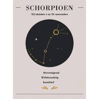 👉 Verjaardag Greetz | Sterrenbeeld kaart Schorpioen