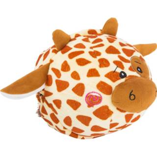 👉 Knuffel small beige Foot Bal Giraffe En Zebra 4020972105240