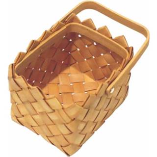 👉 Mand active mannen Handgemaakte Rotan Idyllische Picknick Voedsel Geschenkdoos 19x17cm (1418013)