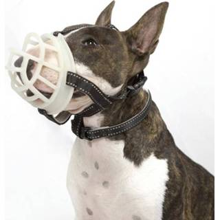 👉 Mondkapje active Fluorescerende mondkap voor honden Pet Maskers Anti-bijt- en schorsstop Dierbenodigdheden, specificatie: Nummer 5