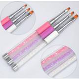 👉 Metaal acryl gel active Schoonheid>Nagelknipper mannen Nail Art Flat Painting Brush Set Pen Strass UV Polish Tips Builder 3D Flower Drawing Manicure Tools