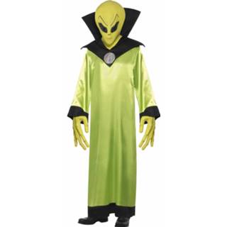 👉 Alien kostuum synthetisch groen Met Masker 8718758143581