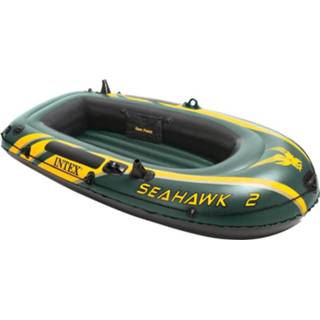 👉 Opblaasboot groen vinyl Intex Seahawk 2 Tweepersoons 236 X 114 41 Cm 78257683475