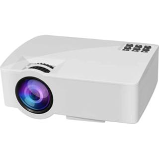 👉 Wit active A8 800x480 1200LM Mini LED-projector Home Theater, ondersteuning HDMI&AV&VGA&USB, mobiele telefoonversie (wit) 6922732573628