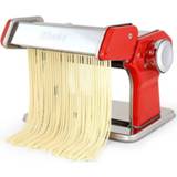 👉 Pastamachine rood active QF150 Huishoudelijke keuken Split-type roestvrijstalen handmatige persmachine (rood)