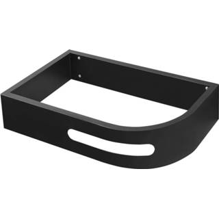 👉 Wastafel zwart mat metaal pulse Sapho console links 74.5x44.5cm 7439656780739