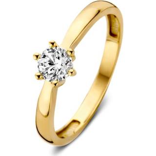 👉 Zirkonia gouden active Excellent Jewelry Bolstaande Ring met