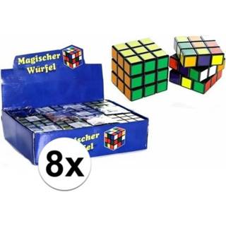 👉 Puzzel active 8x Puzzels kubus 7 cm cadeautjes
