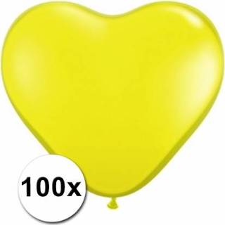👉 Hart ballon active gele Kleine hartjes ballonnen 100 stuks