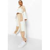 👉 Oversized Colour Block Joggingbroek, Taupe