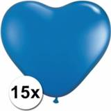 👉 Harten ballon blauwe blauw kunststof 10 Lichtblauwe ballonnen 15 cm