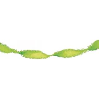 👉 Crepe papier groen limoen slingers lime van 6 meter