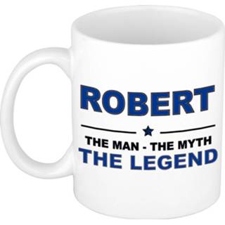 👉 Beker active mannen Robert The man, myth legend beterschap cadeau mok/beker 300 ml